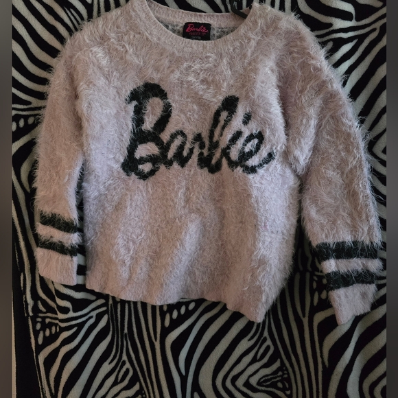 Barbie x Forever 21 Mohair Fluffy Sweater in Pink (Size Small) - Picture 2 of 4